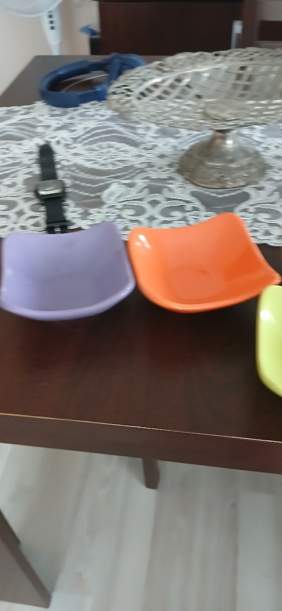 Renkli Seramik Küçük Tabak Seti - Görsel 5