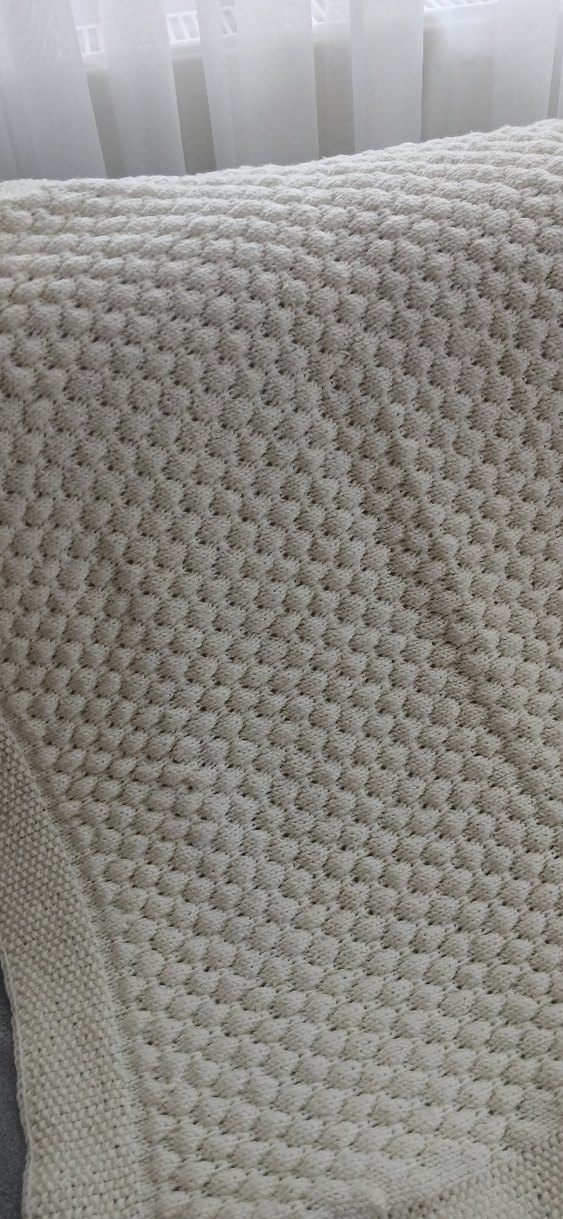 i Örgü Bebek Battaniyesi fıstık model - Görsel 5