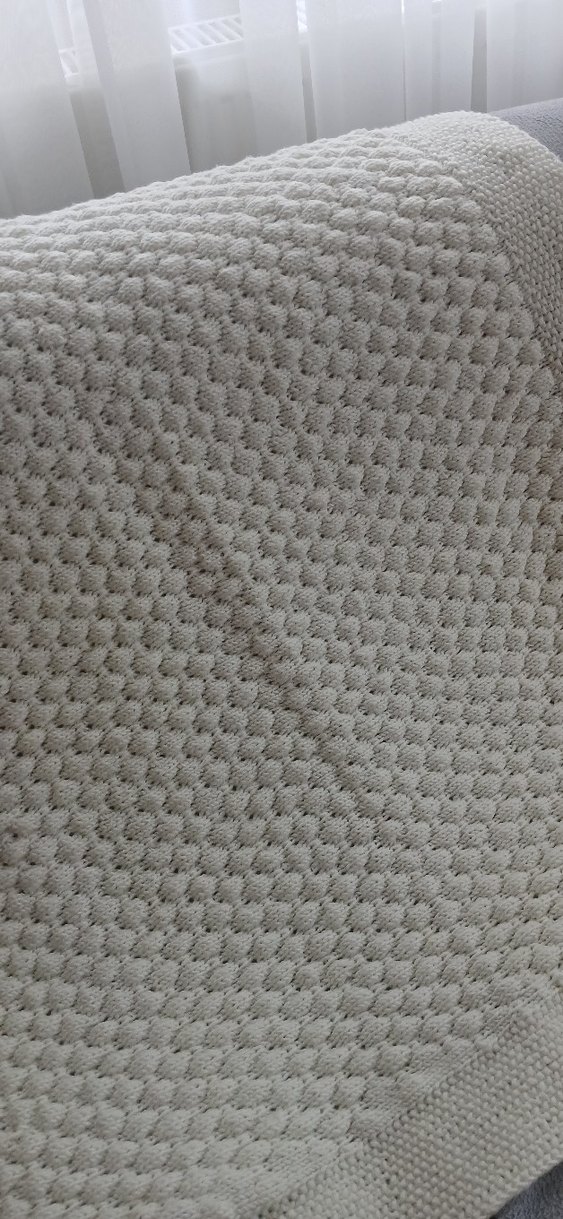 i Örgü Bebek Battaniyesi fıstık model - Görsel 4