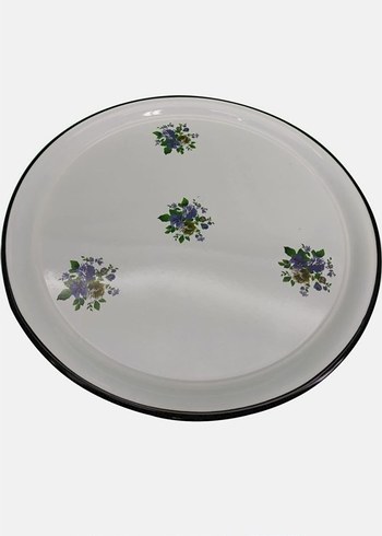 Çiçek Desenli emaye tepsi - Görsel 3