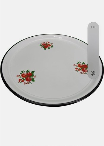 Çiçek Desenli emaye tepsi - Görsel 2