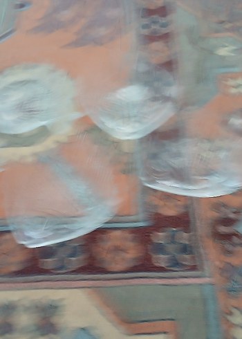 Paşabahçe Nakışlı Çok Renkli Cam Tabak Seti