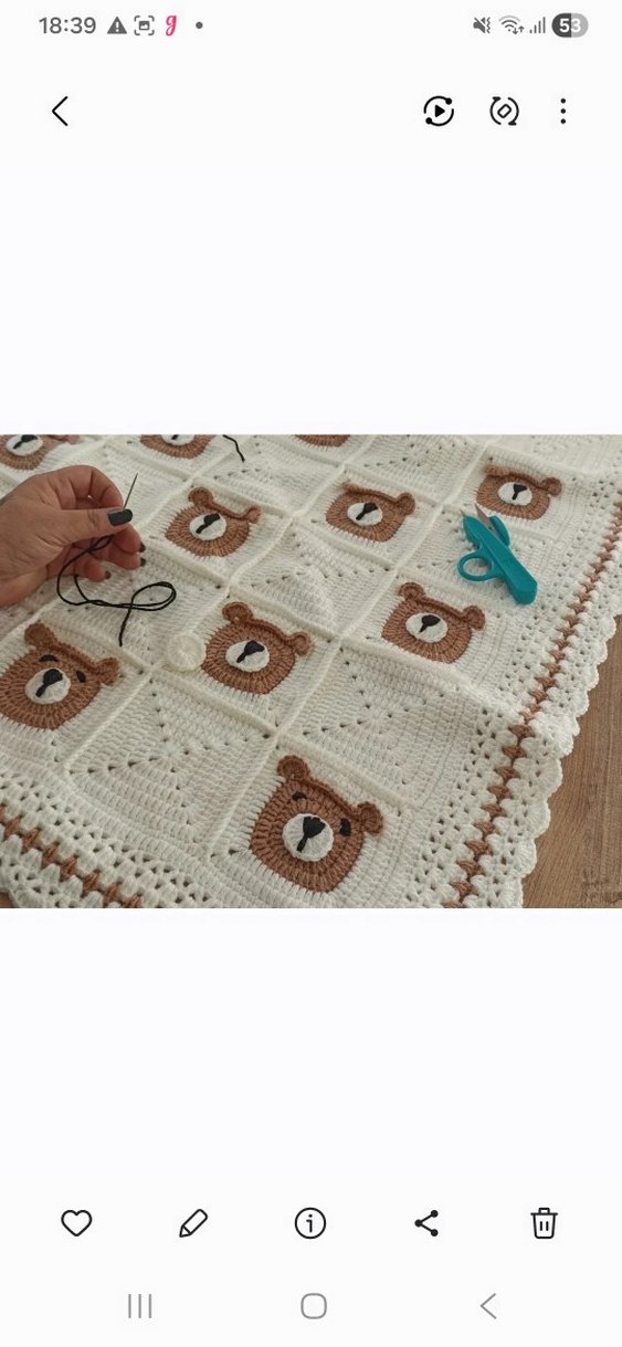 Pastel Kareli Çok Renkli bebek battaniyesi - Görsel 2