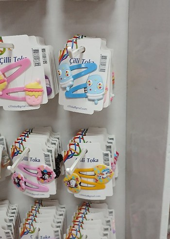 Renkli Çocuk Saç Tokaları Velcro Bantlı - Görsel 7