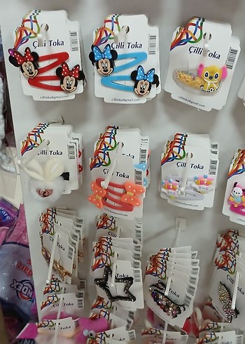 Renkli Çocuk Saç Tokaları Velcro Bantlı - Görsel 2