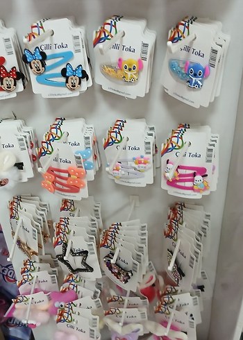 Renkli Çocuk Saç Tokaları Velcro Bantlı - Görsel 11