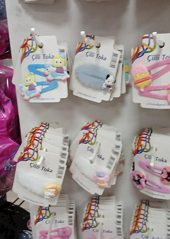 Renkli Çocuk Saç Tokaları Velcro Bantlı - Görsel 6