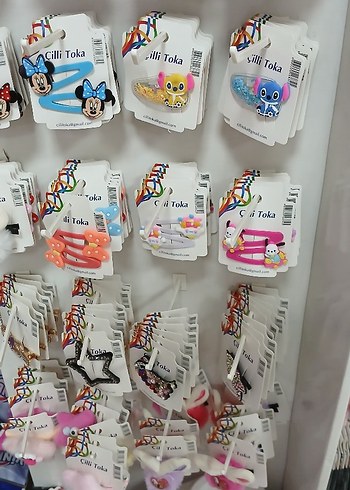 Renkli Çocuk Saç Tokaları Velcro Bantlı - Görsel 4