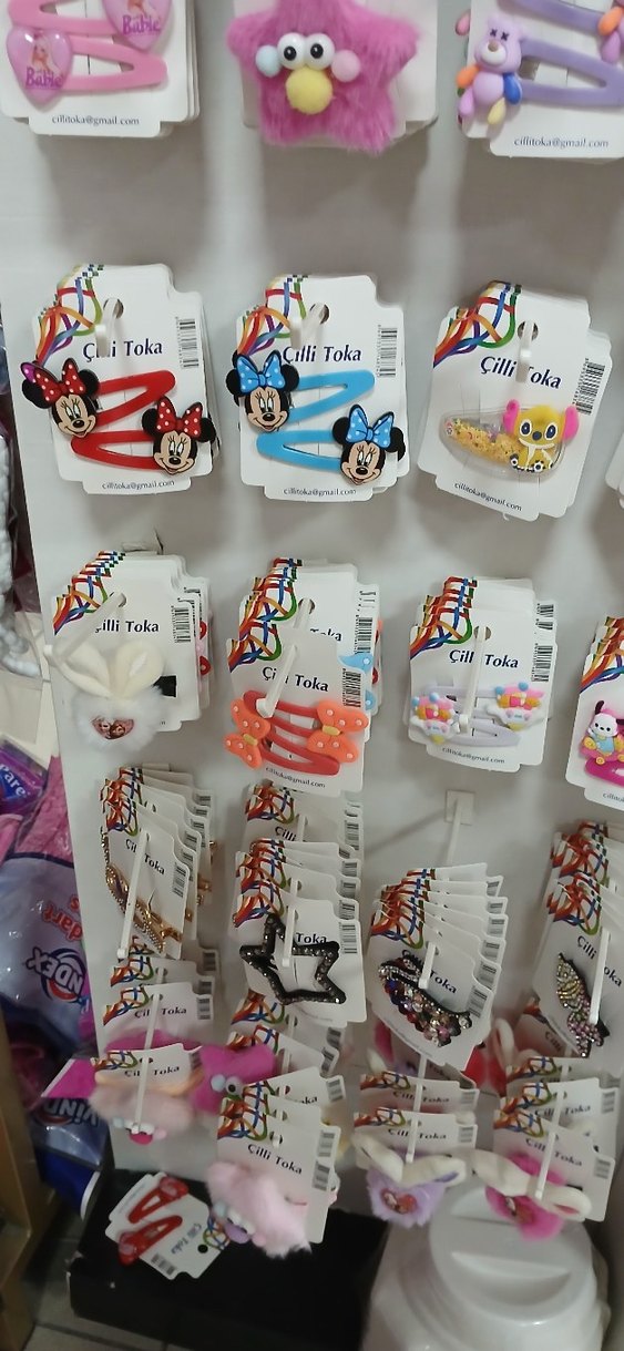 Renkli Çocuk Saç Tokaları Velcro Bantlı - Görsel 2