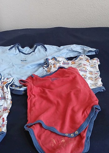 Renkli Düğmeli Bebek Kısa Kollu Body - Görsel 2