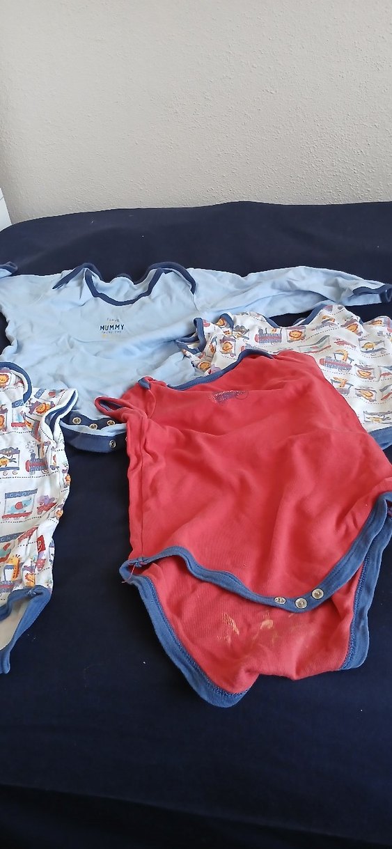 Renkli Düğmeli Bebek Kısa Kollu Body - Görsel 4