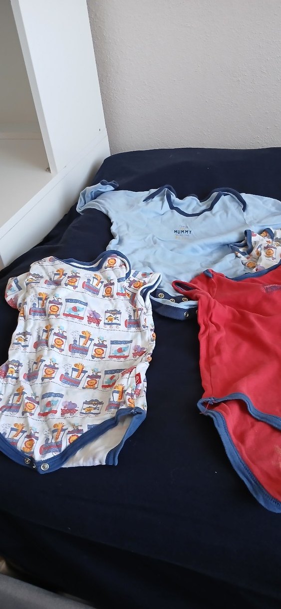 Renkli Düğmeli Bebek Kısa Kollu Body - Görsel 5