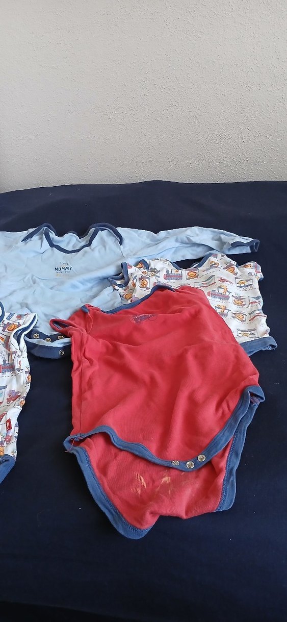 Renkli Düğmeli Bebek Kısa Kollu Body - Görsel 2