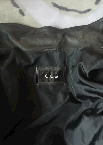 Gri Deri Biker Yelek C.C.S - Görsel 5