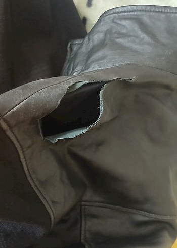 Gri Deri Biker Yelek C.C.S - Görsel 6