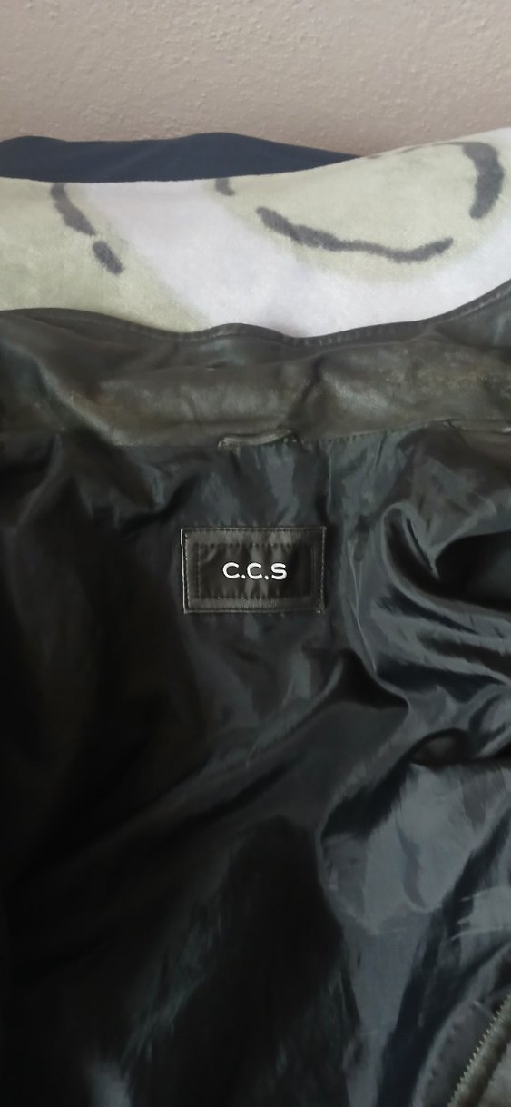 Gri Deri Biker Yelek C.C.S - Görsel 5