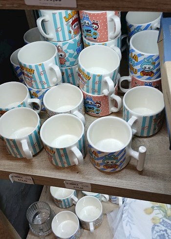 Renkli Desenli Porselen Kupa Seti MR-220 - Görsel 2