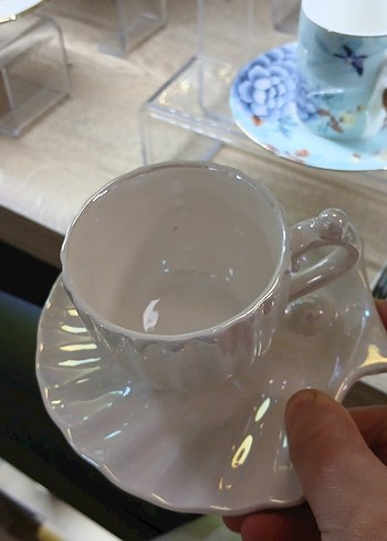 incili detaylı fincan takımı - Görsel 3