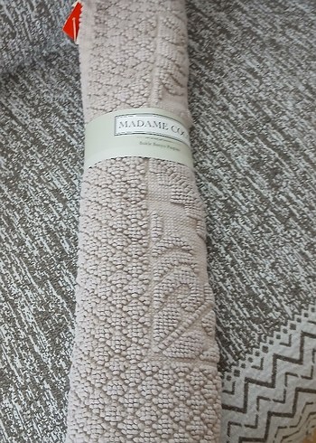 Bej Yılan Desenli Banyo Paspası madamcoco - Görsel 4