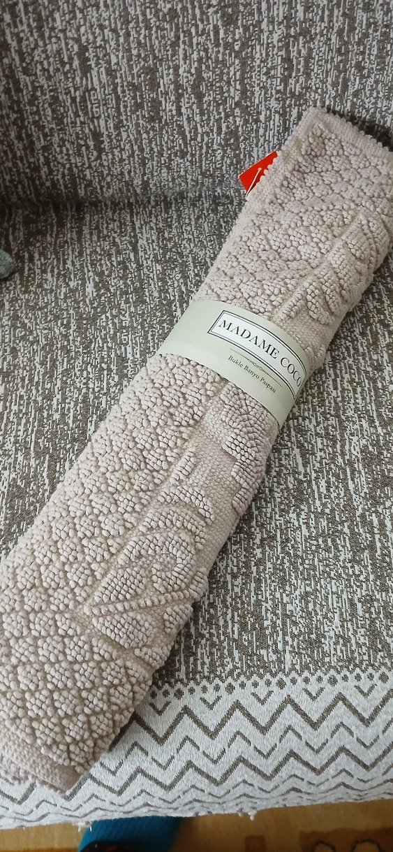 Bej Yılan Desenli Banyo Paspası madamcoco - Görsel 5