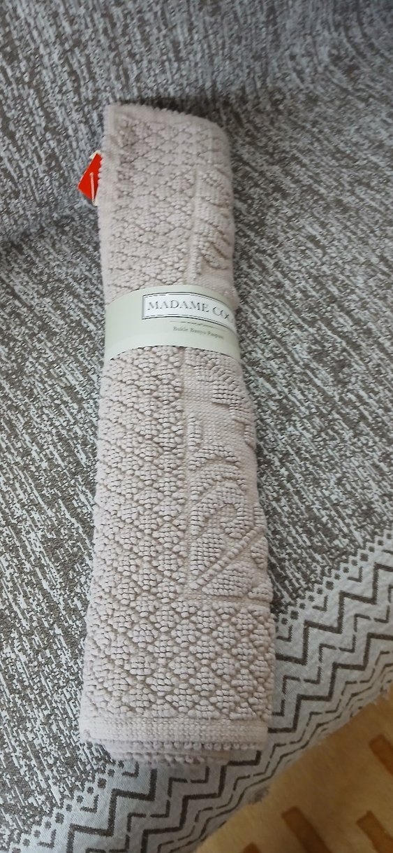 Bej Yılan Desenli Banyo Paspası madamcoco - Görsel 4