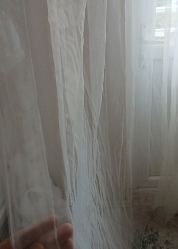 Modern Beyaz Düz Tül Perde 375 cm en 270 boy - Görsel 4
