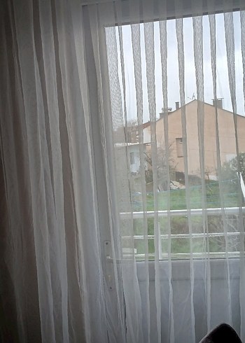 Modern Beyaz Düz Tül Perde 375 cm en 270 boy - Görsel 8