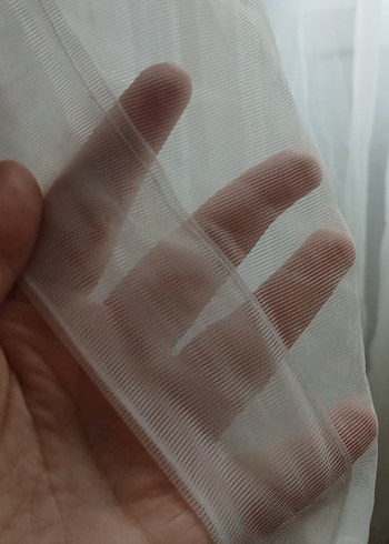 Modern Beyaz Düz Tül Perde 375 cm en 270 boy - Görsel 7