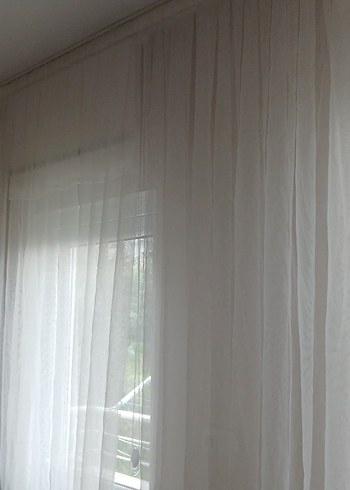 Modern Beyaz Düz Tül Perde 375 cm en 270 boy - Görsel 9