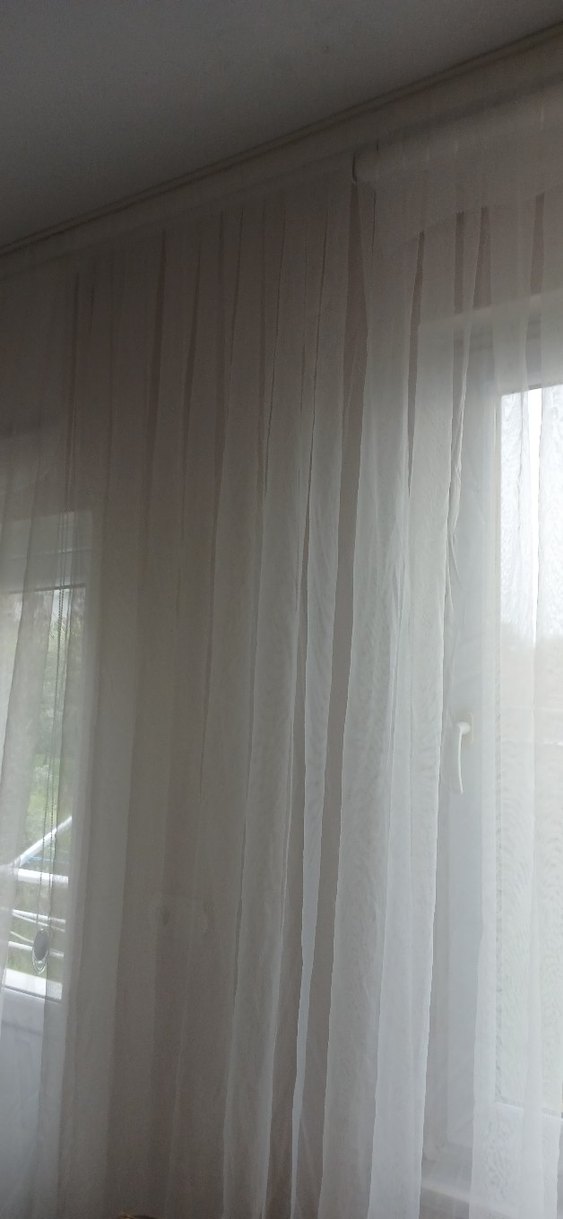 Modern Beyaz Düz Tül Perde 375 cm en 270 boy - Görsel 2