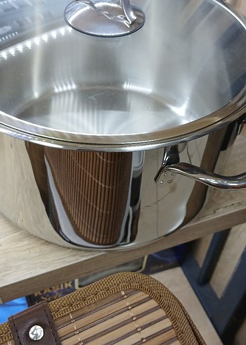 Paslanmaz Çelik Tencere ve Kapak Seti - Görsel 5