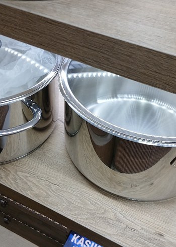 Paslanmaz Çelik Tencere ve Kapak Seti - Görsel 6