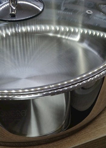 Paslanmaz Çelik Tencere ve Kapak Seti - Görsel 3