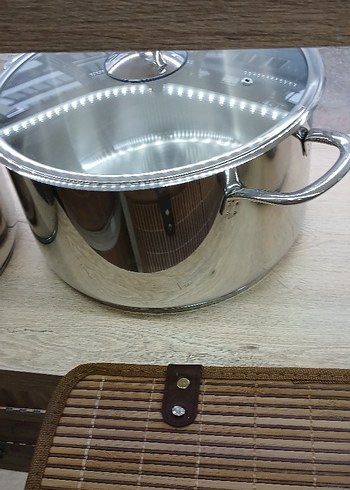 Paslanmaz Çelik Tencere ve Kapak Seti - Görsel 4