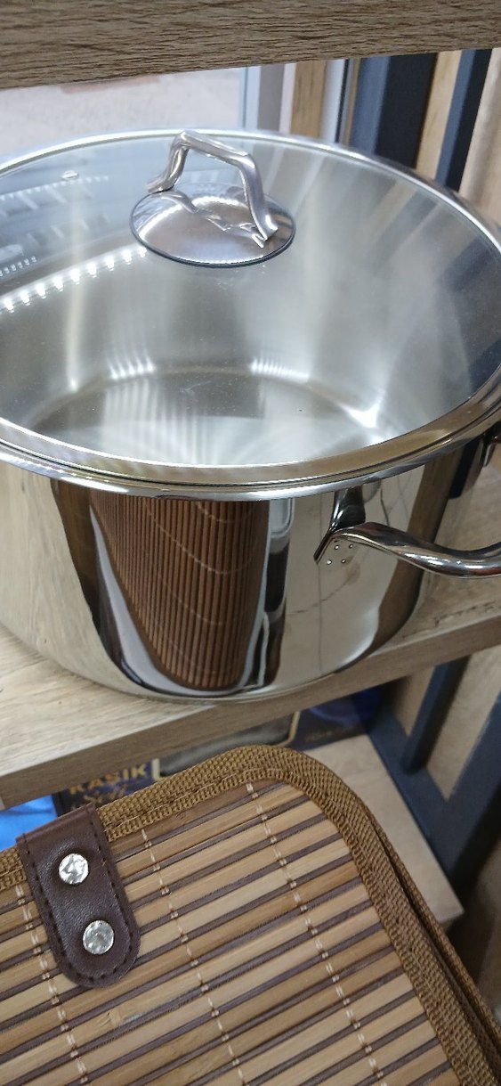 Paslanmaz Çelik Tencere ve Kapak Seti - Görsel 5