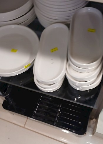 Beyaz Dalgalı Kenarlı Porselen Tabak - Görsel 4