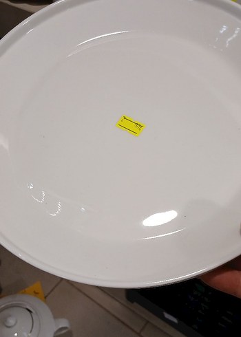 Beyaz Dalgalı Kenarlı Porselen Tabak - Görsel 7