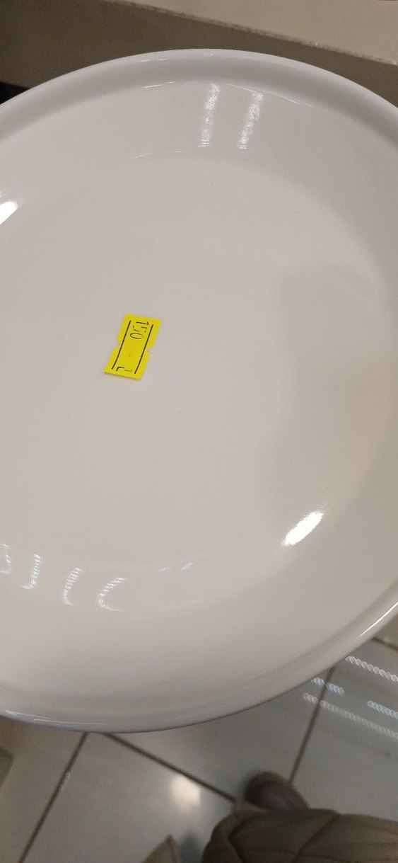 Beyaz Dalgalı Kenarlı Porselen Tabak - Görsel 5