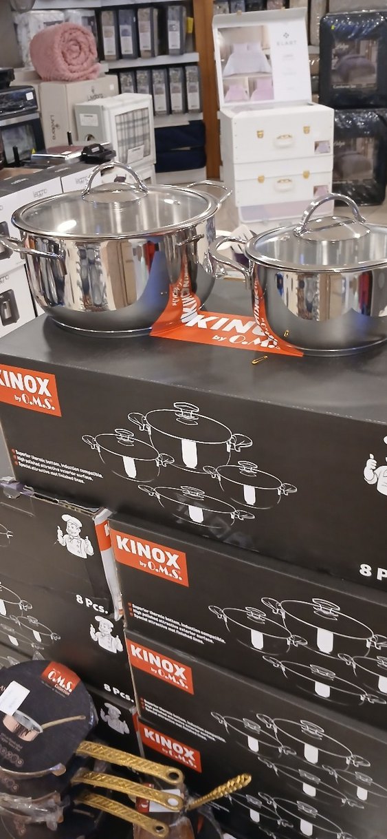 Shiny Paslanmaz Çelik Tencere Seti 8 Parça - Görsel 4