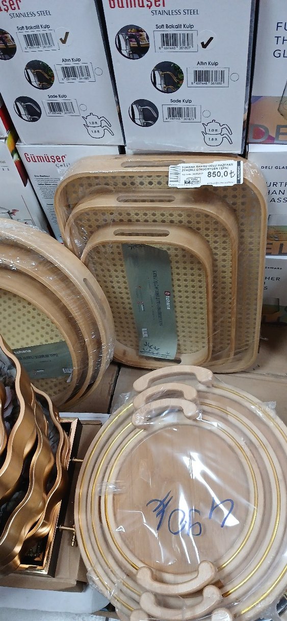 Ahşap Görünümlü Kahverengi Mutfak Tepsisi - Görsel 2