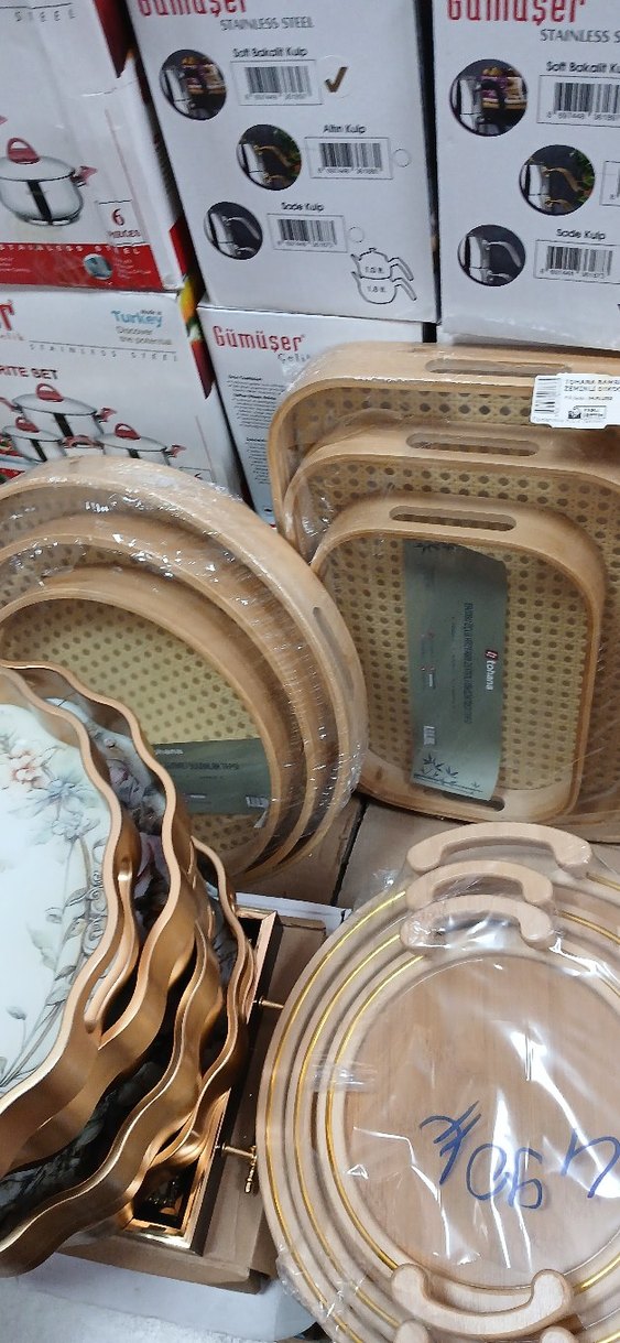 Ahşap Görünümlü Kahverengi Mutfak Tepsisi - Görsel 3