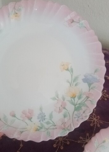 Vintage arcopal tabak takımı 6li