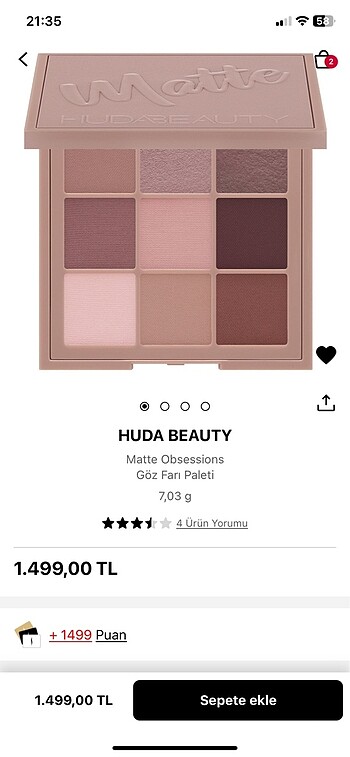 Huda Beauty Huda Beauty far paleti matte obsessions