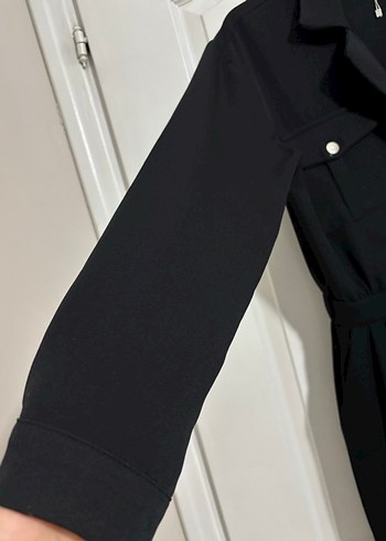 Kemerli Siyah Kadın Uzun Tulum - Görsel 3