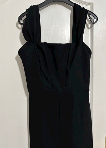 Siyah Uzun Kadın Tulum - Görsel 3