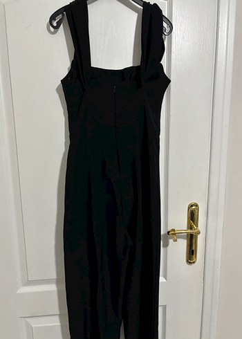 Siyah Uzun Kadın Tulum - Görsel 4