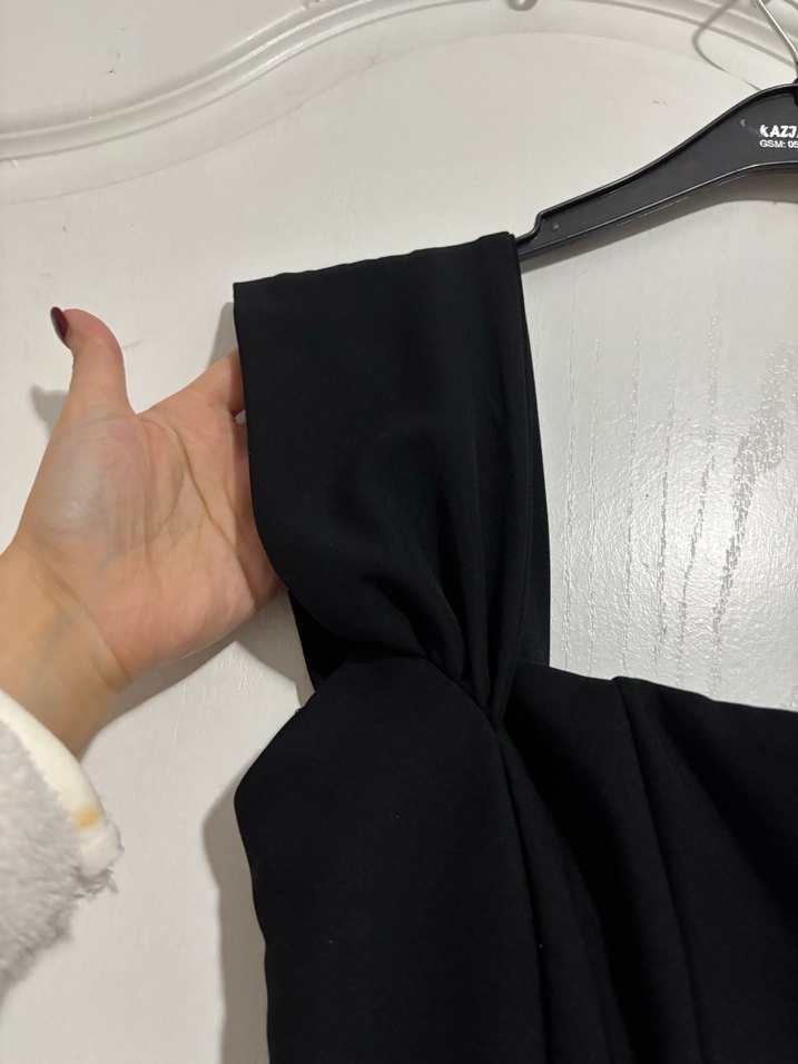 Siyah Uzun Kadın Tulum - Görsel 2