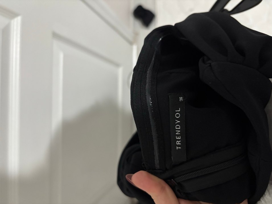 Siyah Uzun Kadın Tulum - Görsel 5