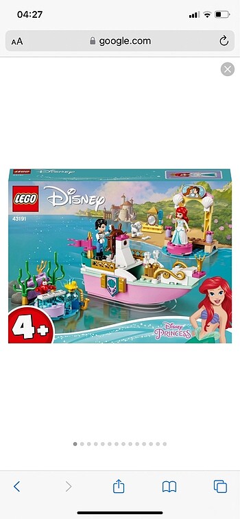 Lego 43191 Disney Ariel Deniz Kızı