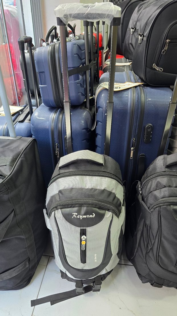 LUKS KUMAŞ TEKERLIKLI SIRT ÇANTASI - Görsel 3